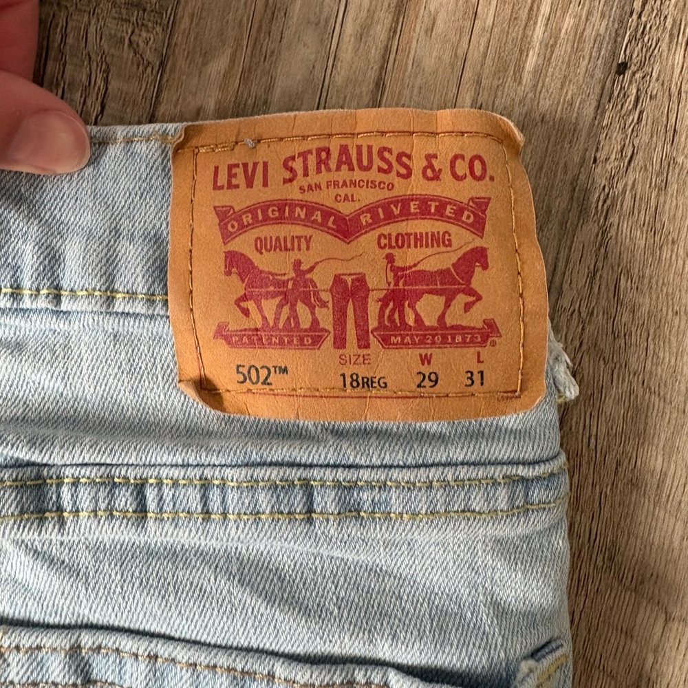 Levi's Light Blue 502 Regular Taper Jeans